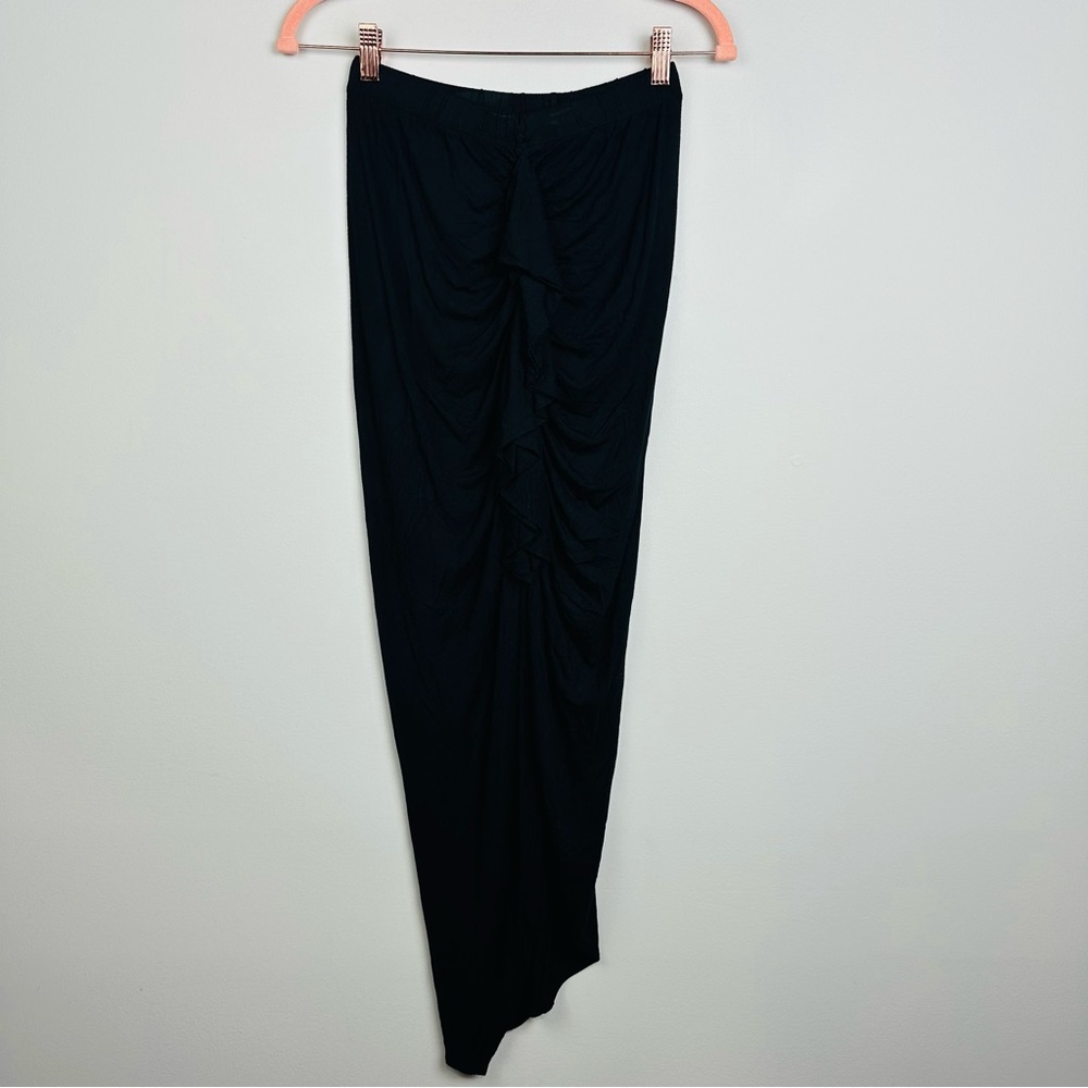 Arden B Elegant Black Asymmetrical Skirt Size Small